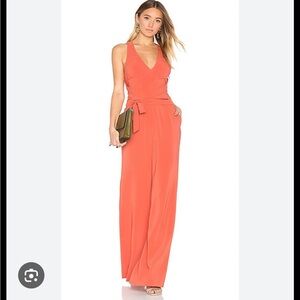 Lovers + Friends Vibrant Orange Jumpsuit